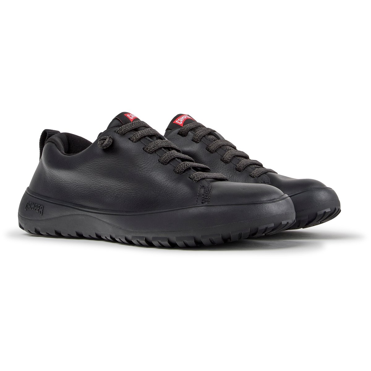 Baskets Peu Serra Smooth Leather noir 001, CAMPER