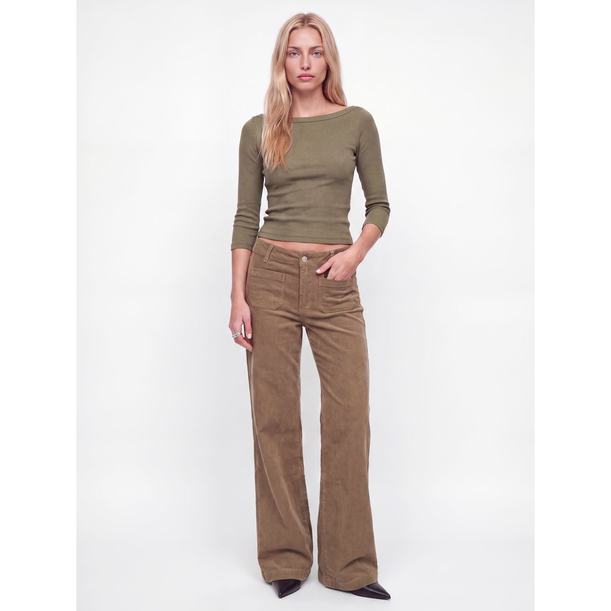 Pantalon marron - petrified oak 1, JJXX