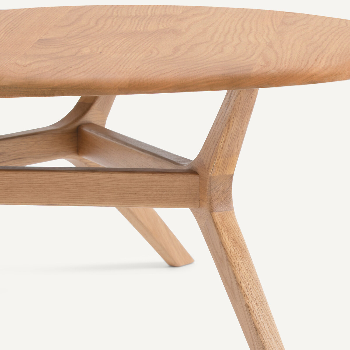 Table basse en chêne massif, diamètre 90 cm, MARICIELO chêne naturel, AM.PM