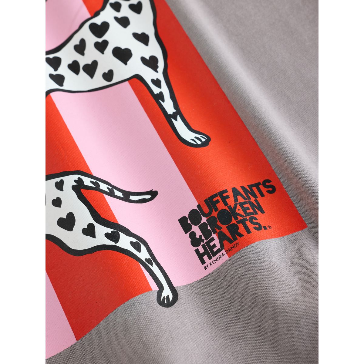 T-shirt oversize à motif kendra dandy dalmatien gris, NEXT