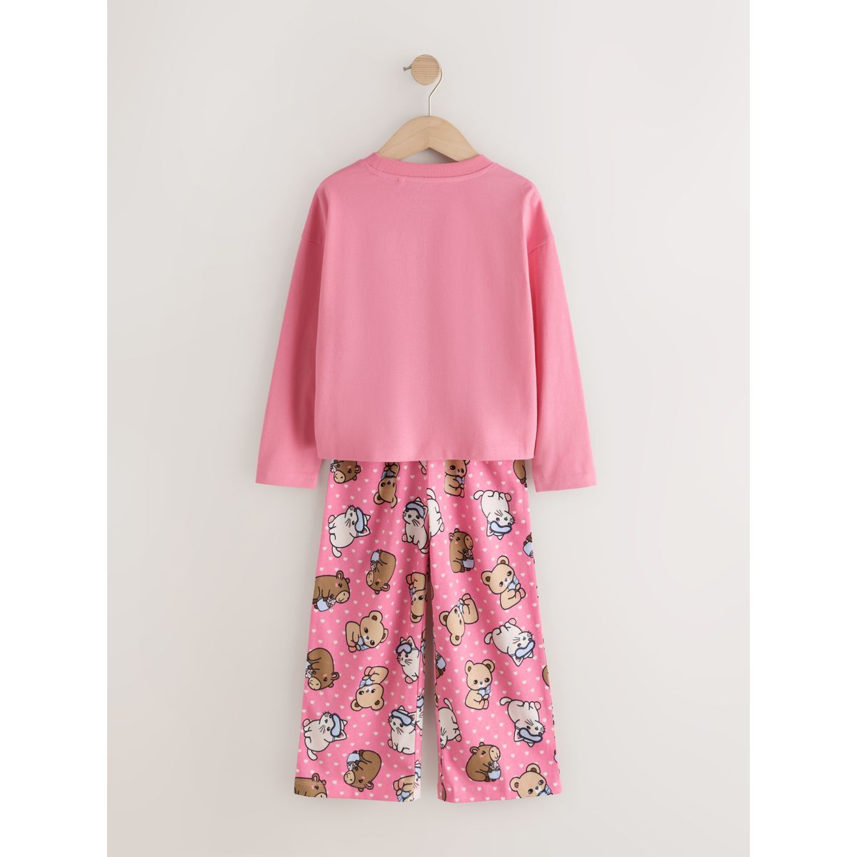 Pyjama long et large, lot de 3 rose/bleu, NEXT