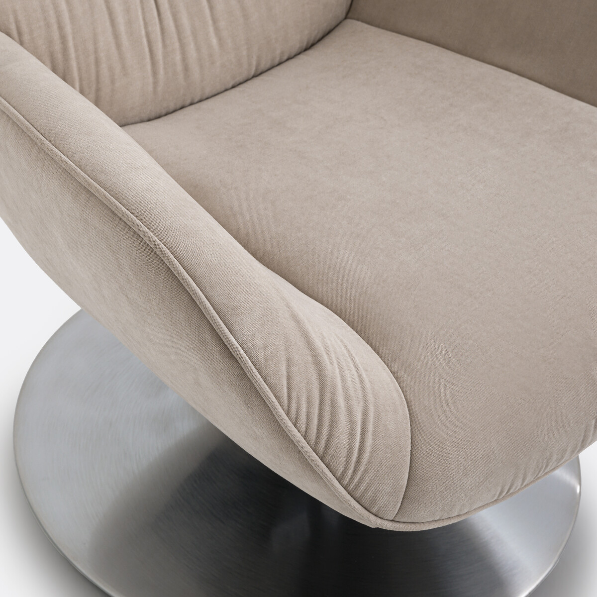 Draaibare fauteuil en voetensteun Oriana beige , LA REDOUTE INTERIEURS