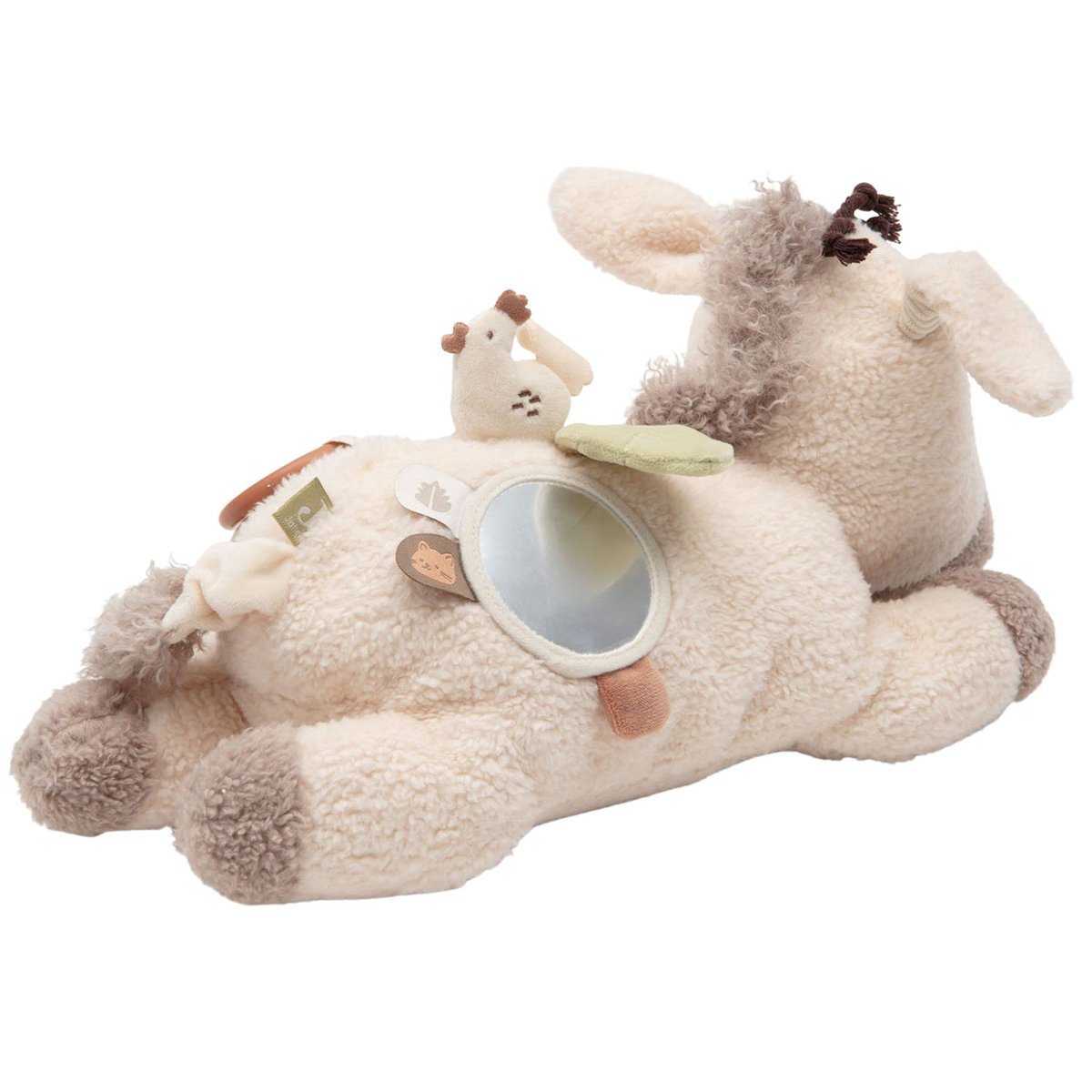 Peluche d'activités ecru, beige, vert, JOLLEIN
