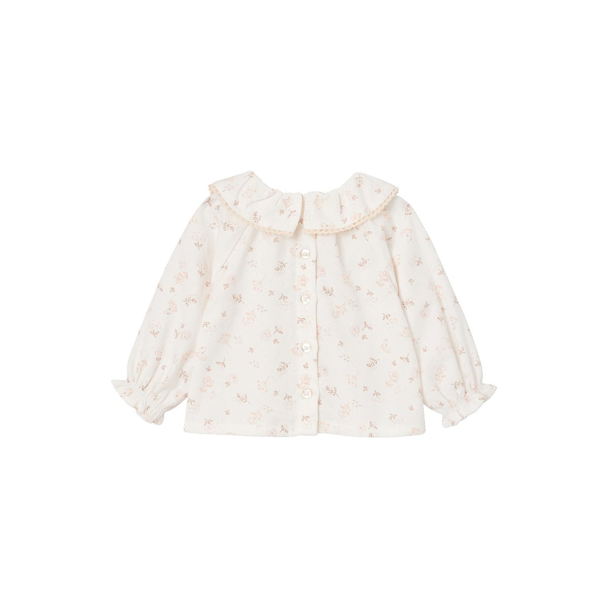 Blouse manches longues écru, VERTBAUDET