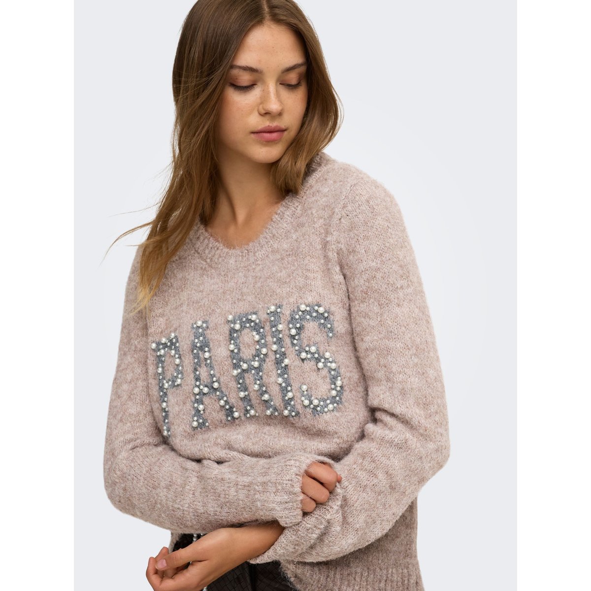 Pull En Maille silver mink 1, ONLY