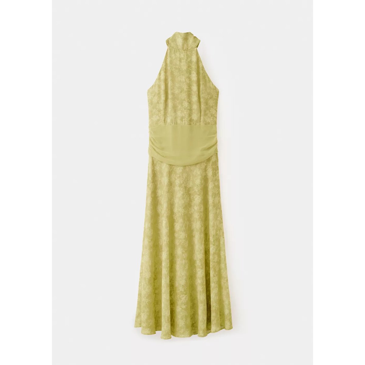 Robe emmanchures américaines dos nu citron vert, MANGO TEEN
