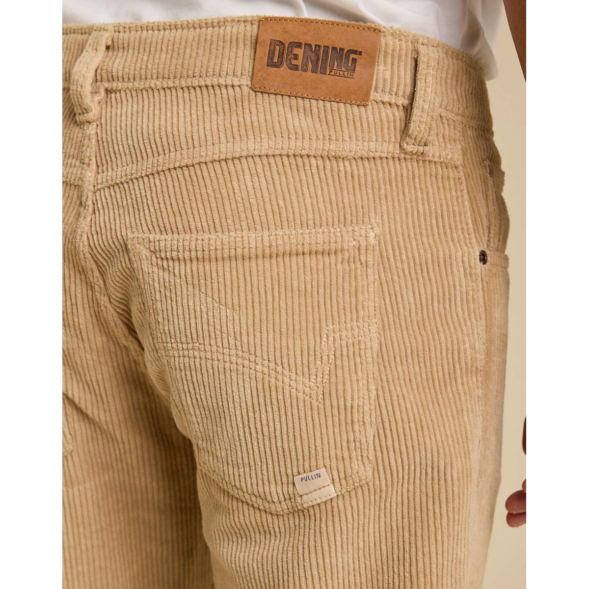 PANTALON REGULAR VELOURS BISCOTTI beige, PULLIN