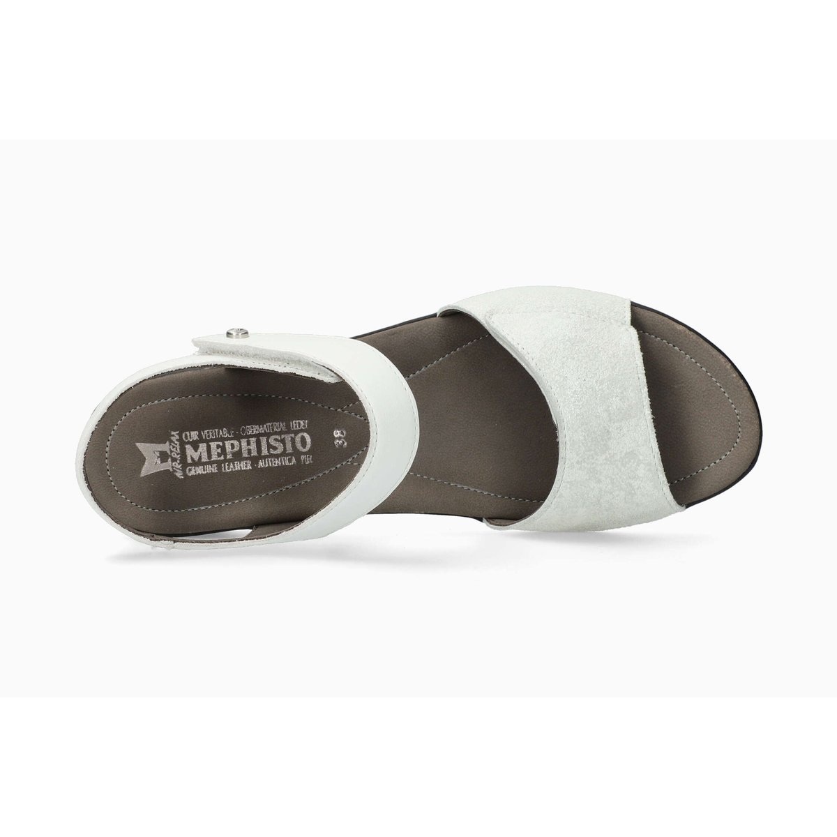 Sandales en cuir PATTIE blanc pur 5149, MEPHISTO