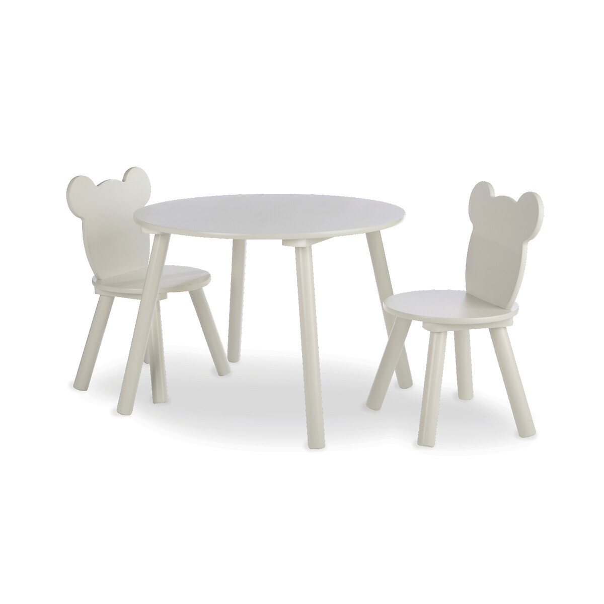 Bear Play Table & Chairs Set off-white, CUDDLECO