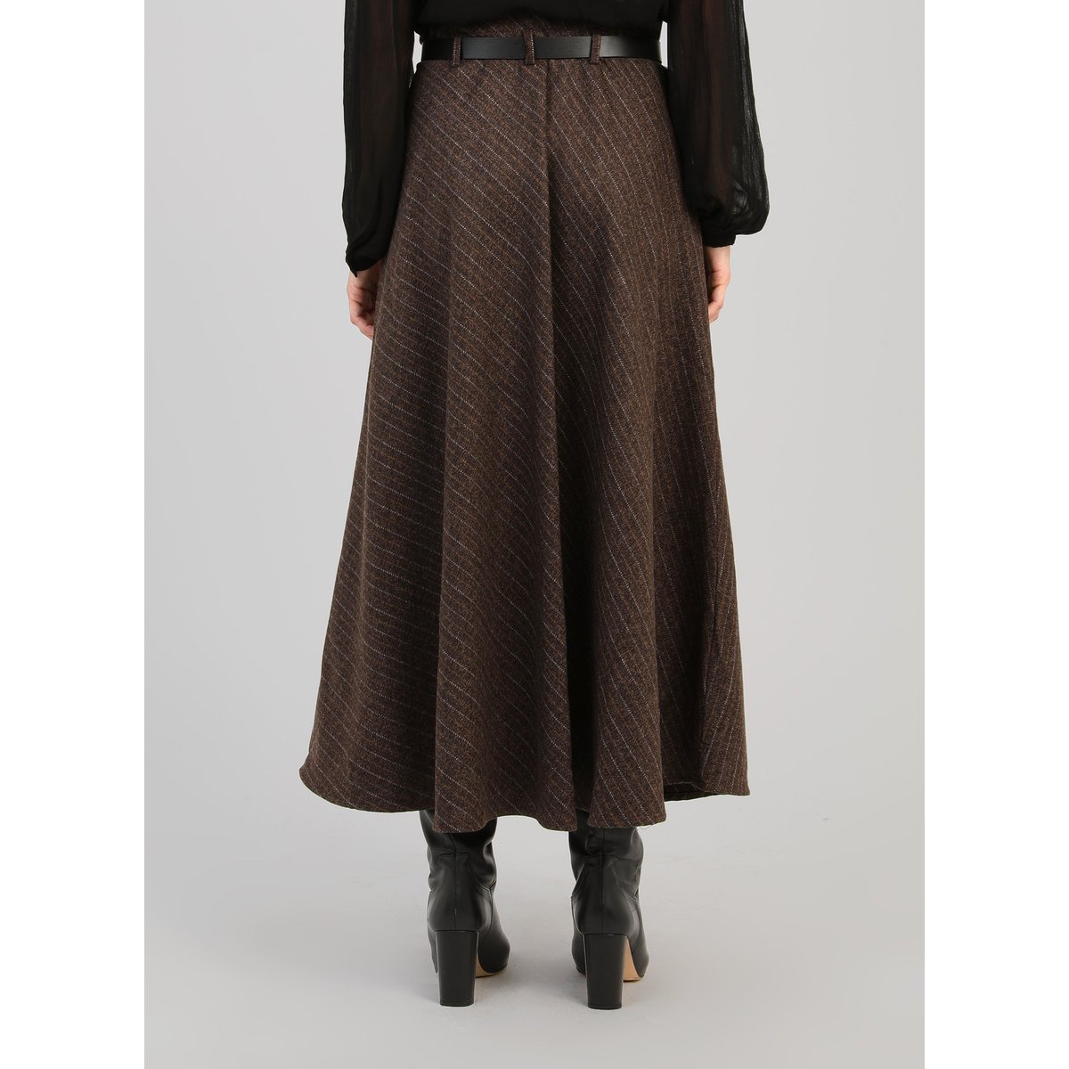 Jupe Midi JOSELINA marron, AN'GE