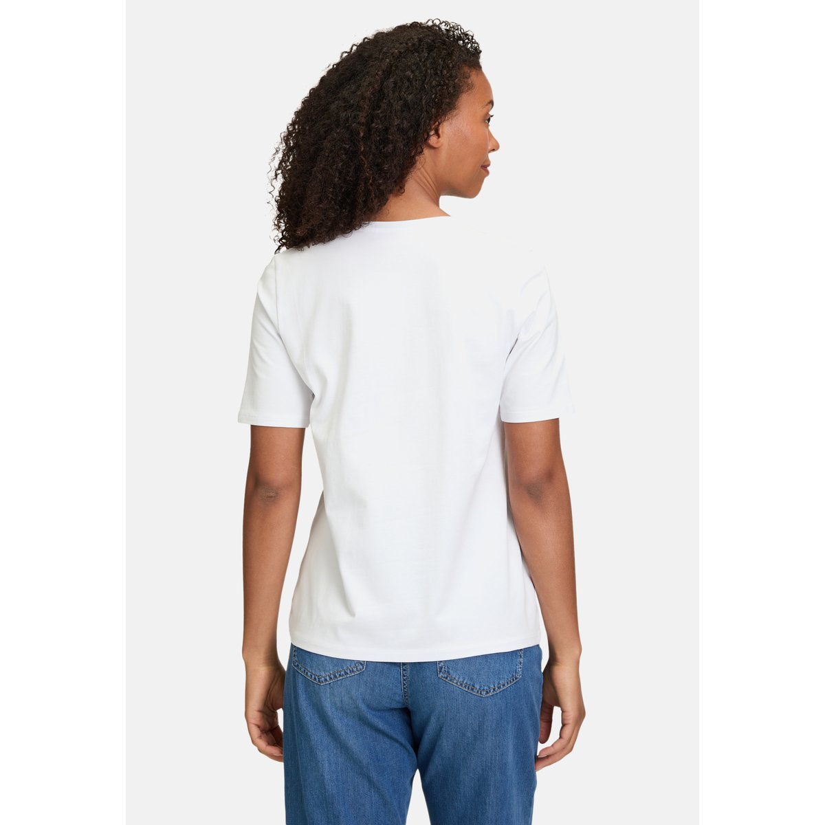 T-shirt basique à impression patch white/blue, BETTY BARCLAY