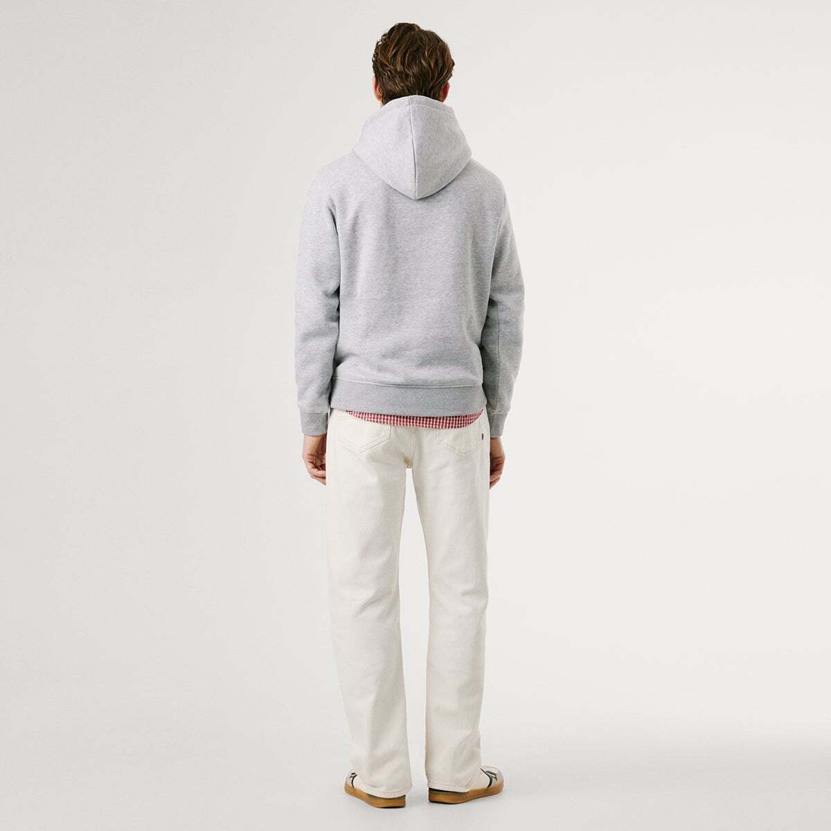 Sweat À Capuche Avec Logo gris chine, PEPE JEANS