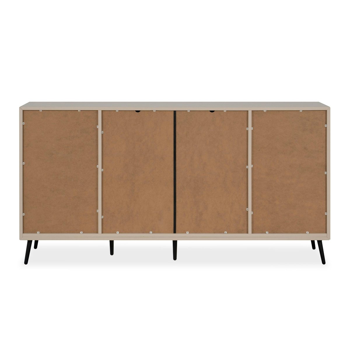Buffet moderne taupe 4 portes 1 tiroir AVIO beige, PIER IMPORT