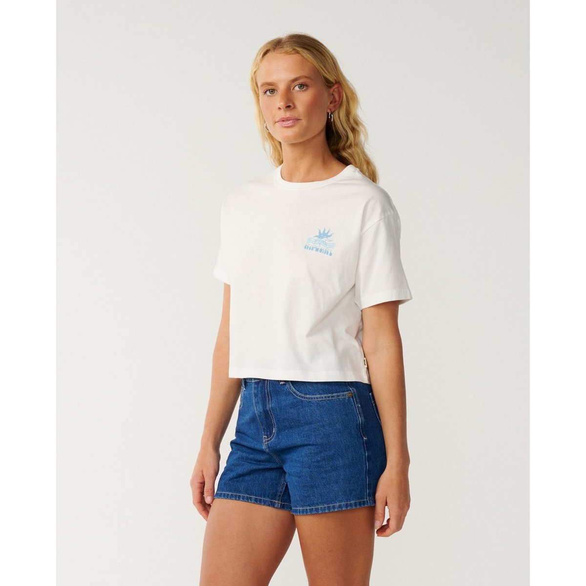 T-shirt CROP SWELL bone, RIP CURL