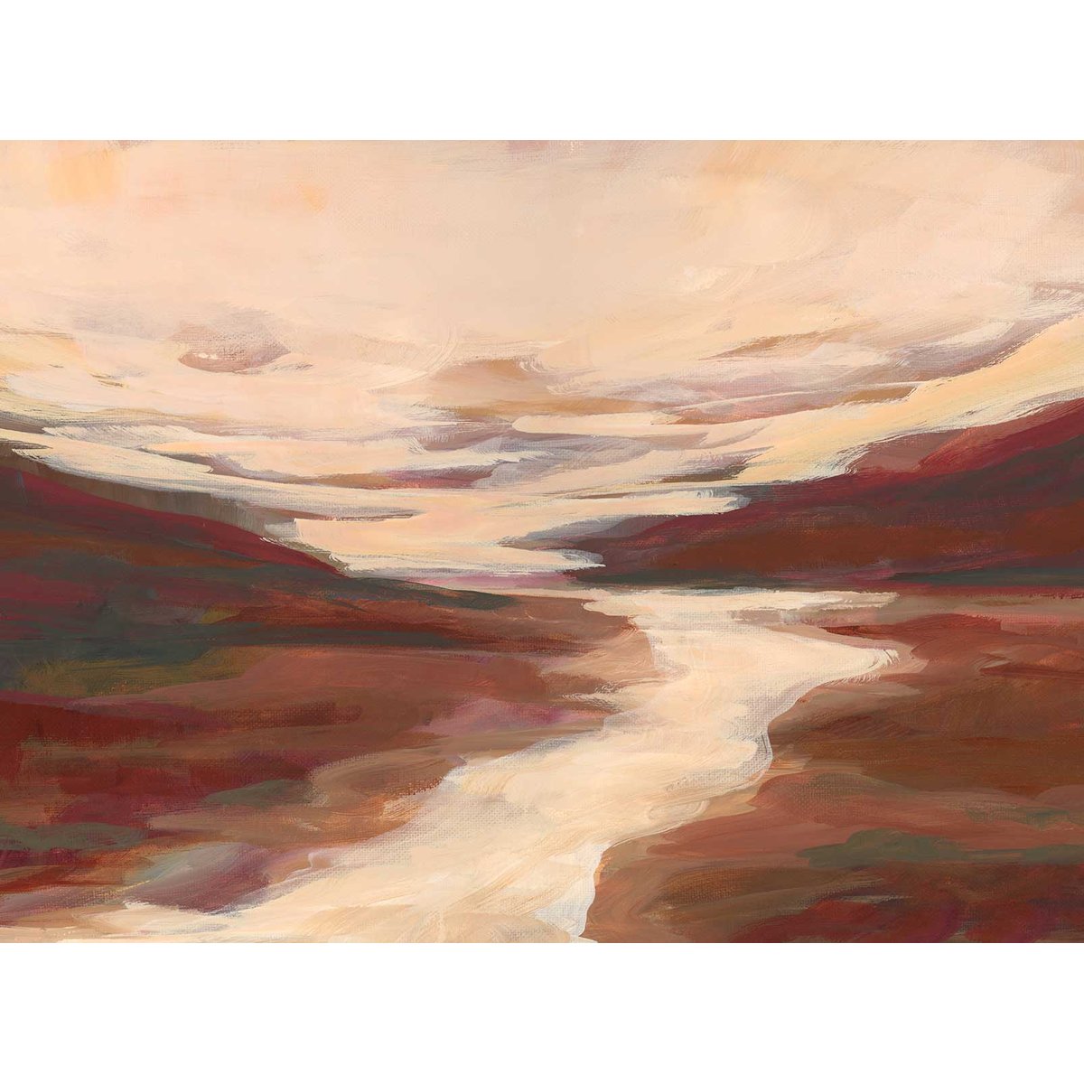 Papier peint riviere pourpre intissé, HEXOA
