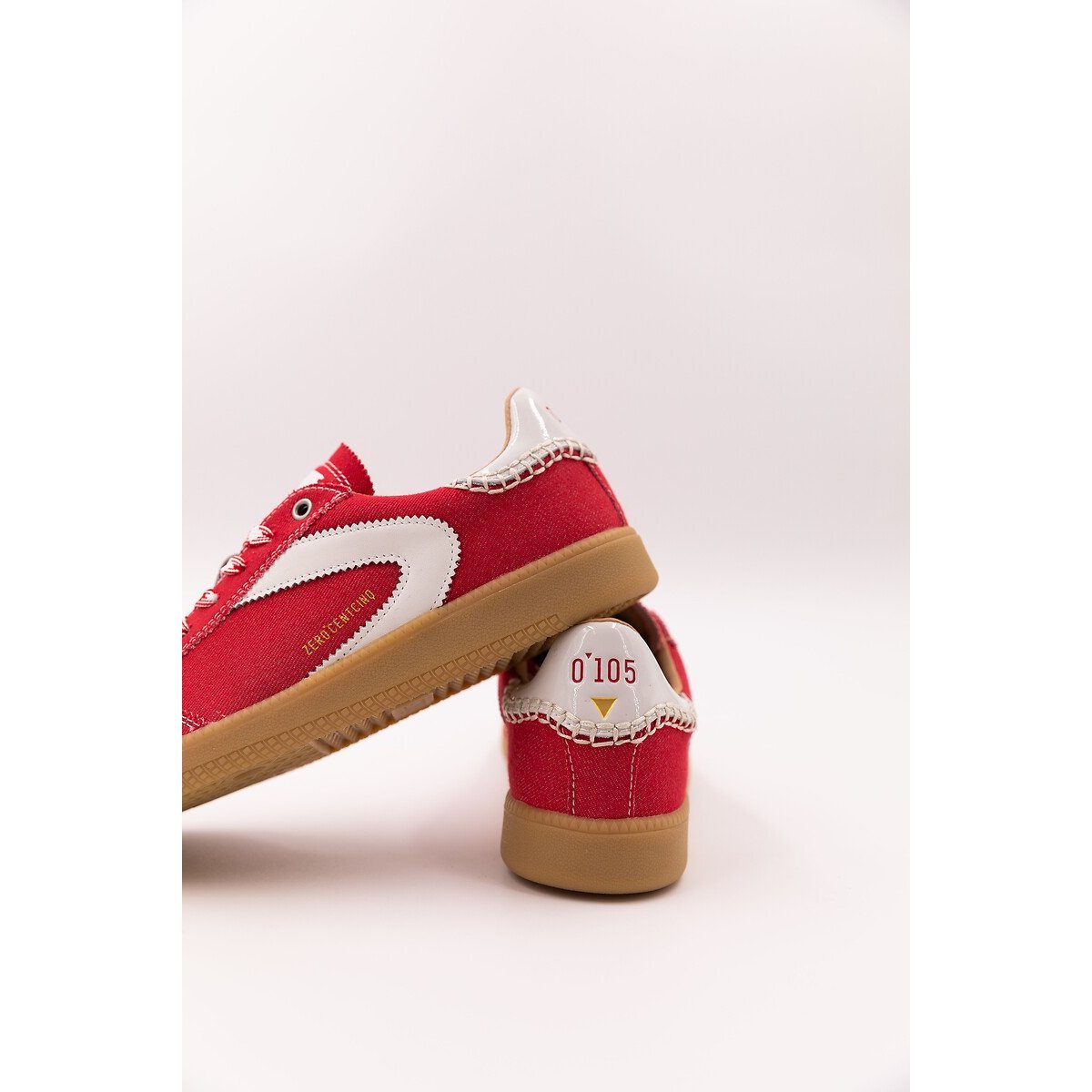 Baskets en toile Nova rouge, ZERO 105