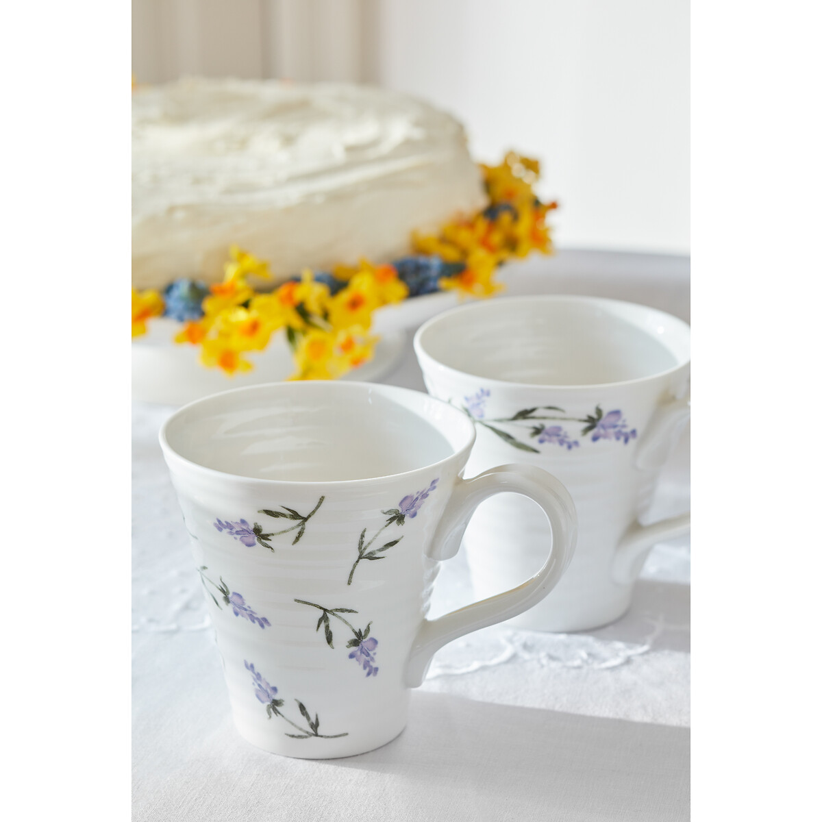 Set of 2 Lavandula Mugs white, SOPHIE CONRAN FOR PORTMEIRION