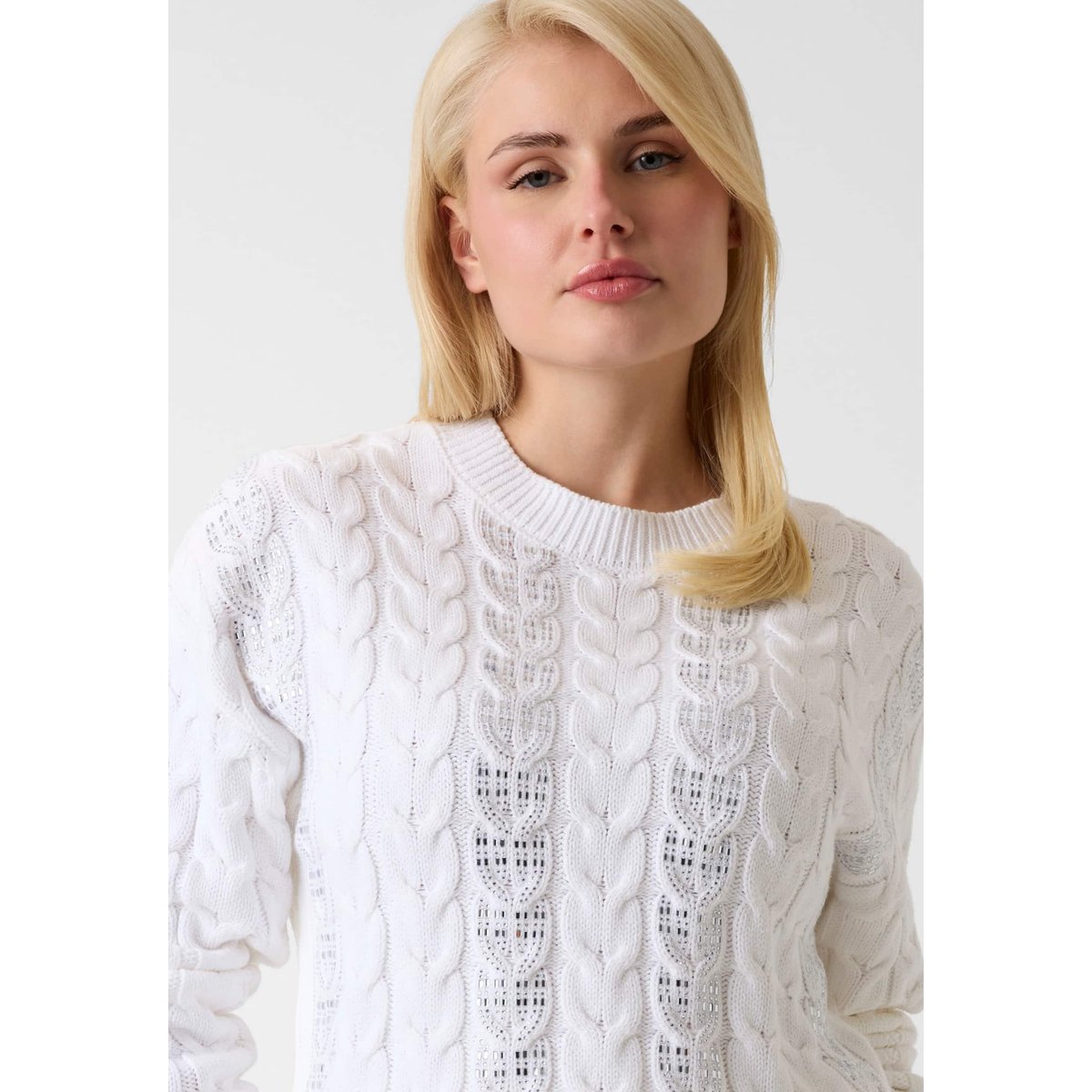 Pull Avec Strass blanc, GUESS