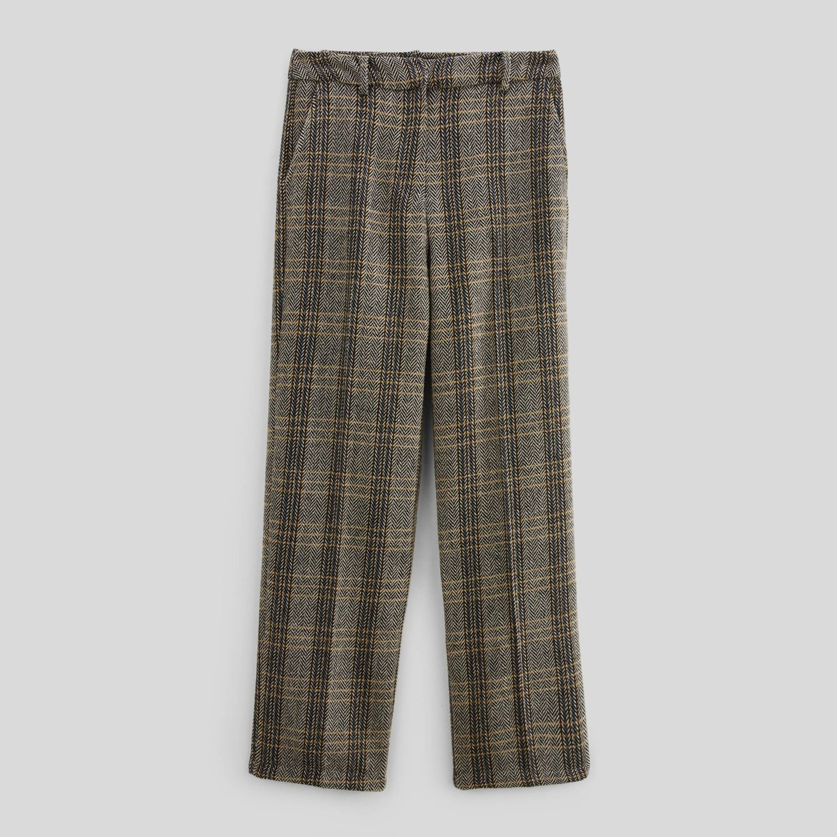 Pantalon large à pinces fantaisie arbre, MONOPRIX