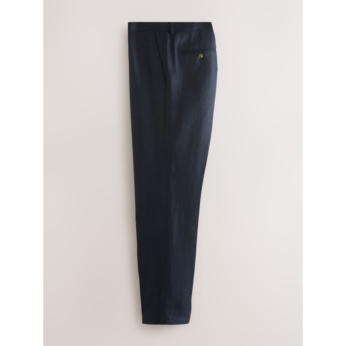 Pantalon de costume ajusté lin bleu, NEXT