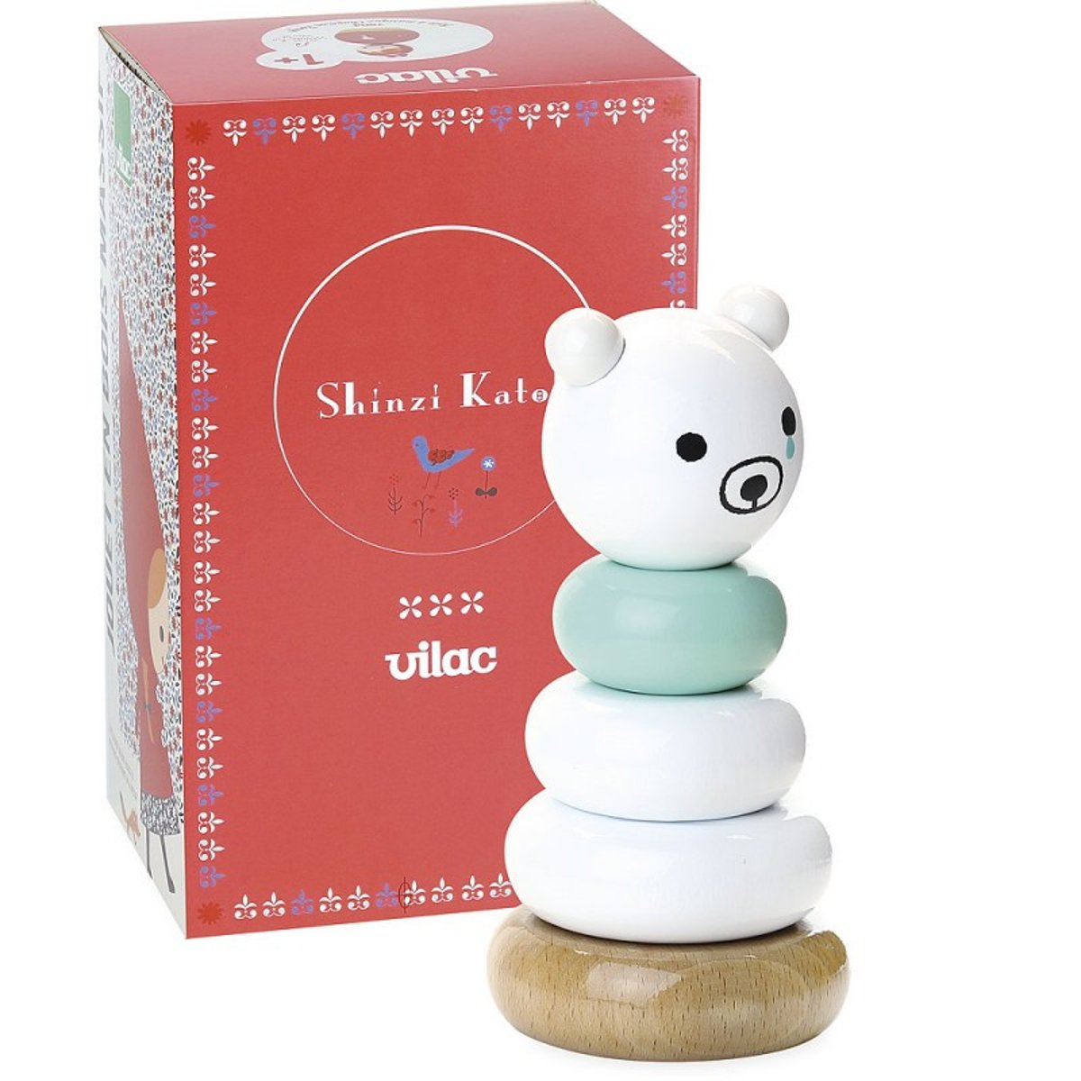 Empilable Sora Bear Shinzi Katoh blanc, VILAC