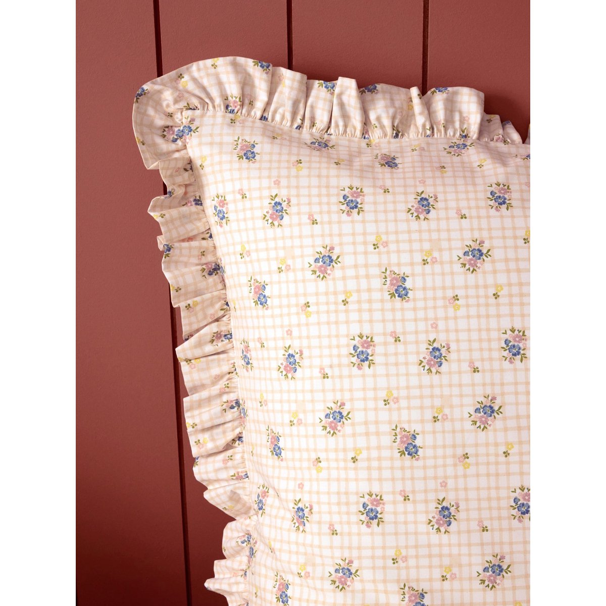 Taie d'oreiller percale de coton "Lilou" imprimérime multico, CYRILLUS
