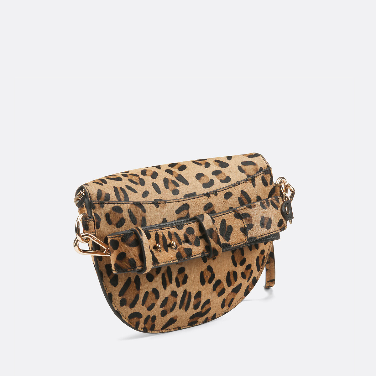 Leopard Print Leather Bum Bag animal print, LA REDOUTE COLLECTIONS