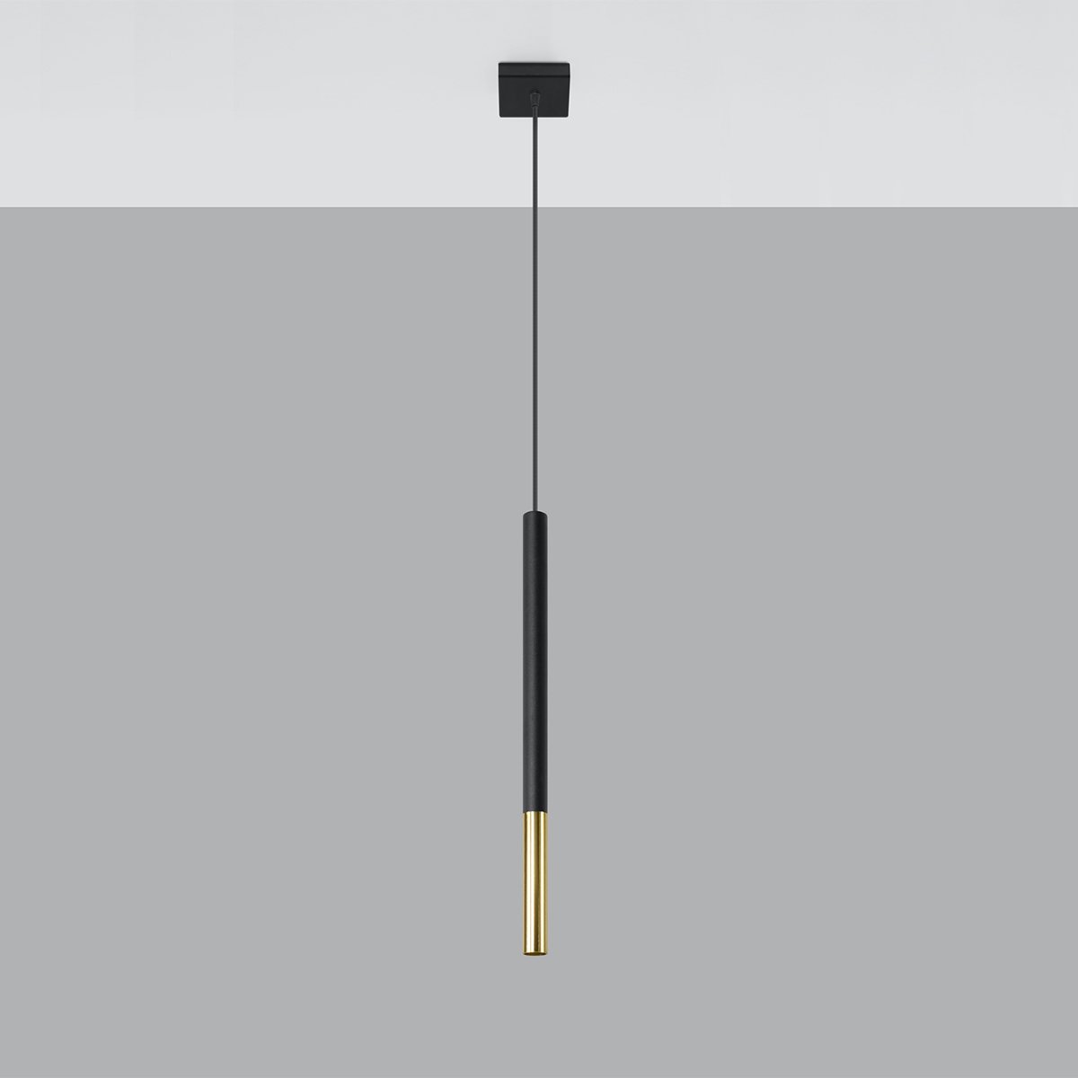 Suspension Acier Or/Noir G9 1 Mozaica jaune, EDEN