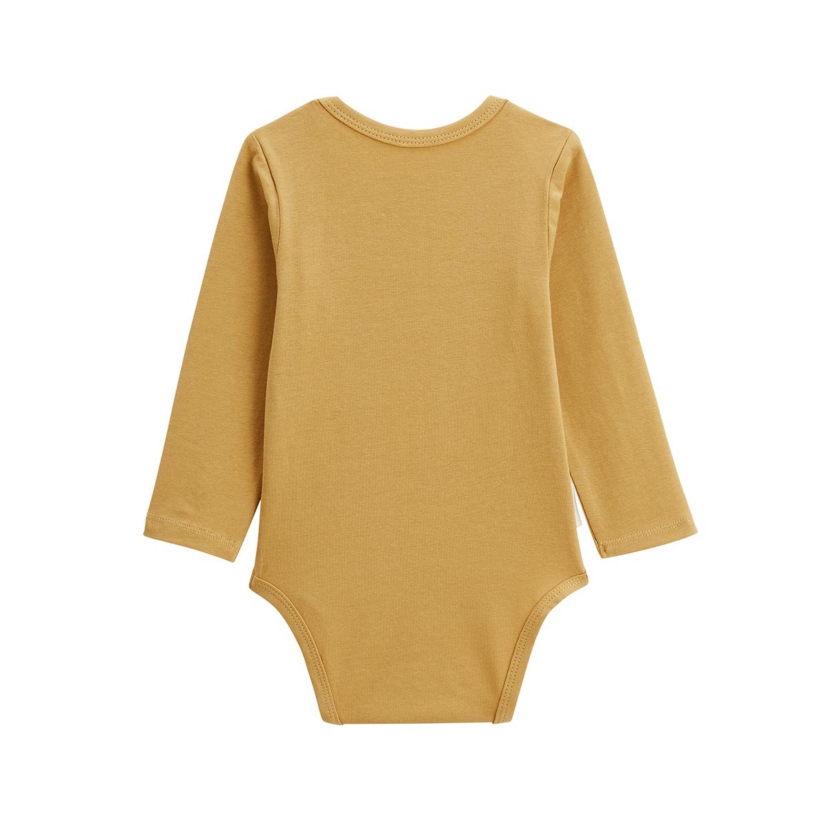 Lot de 2 bodies bébé manches longues Swan ocre, PETIT BEGUIN