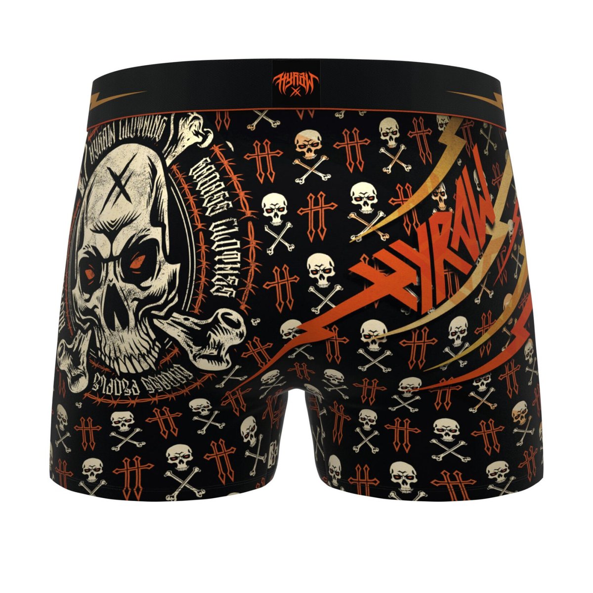 Lot De 4 Boxers Hyraw Microfibre noir/rouge/orange/jaune/blanc/vert, FREEGUN