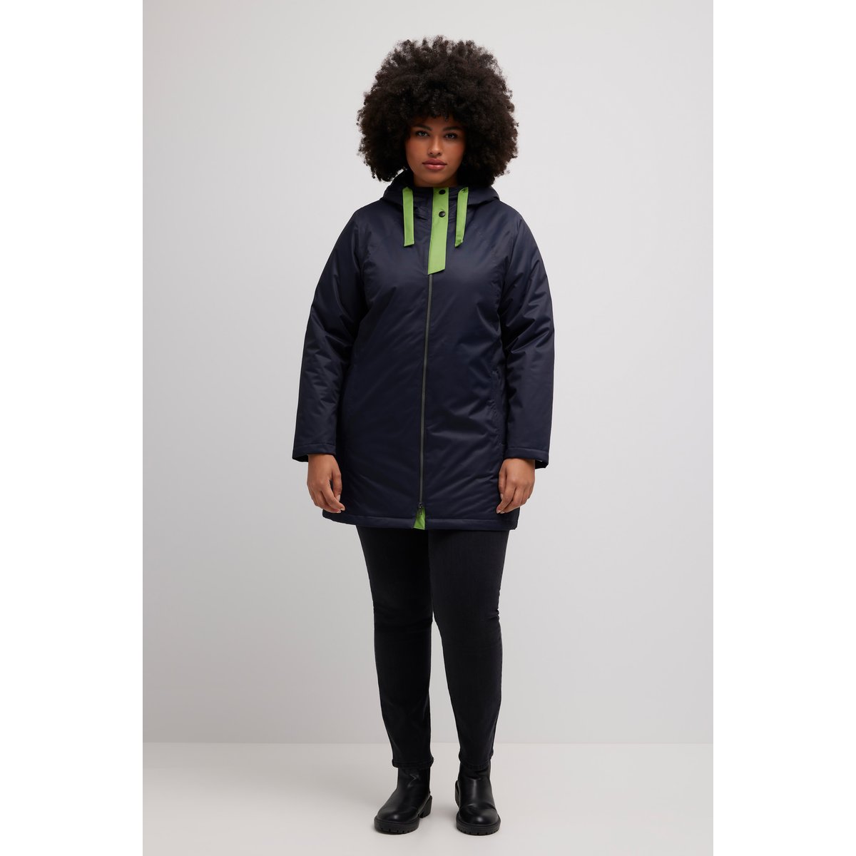 Veste outdoor HYPRAR, tissu imperméable marine, ULLA POPKEN