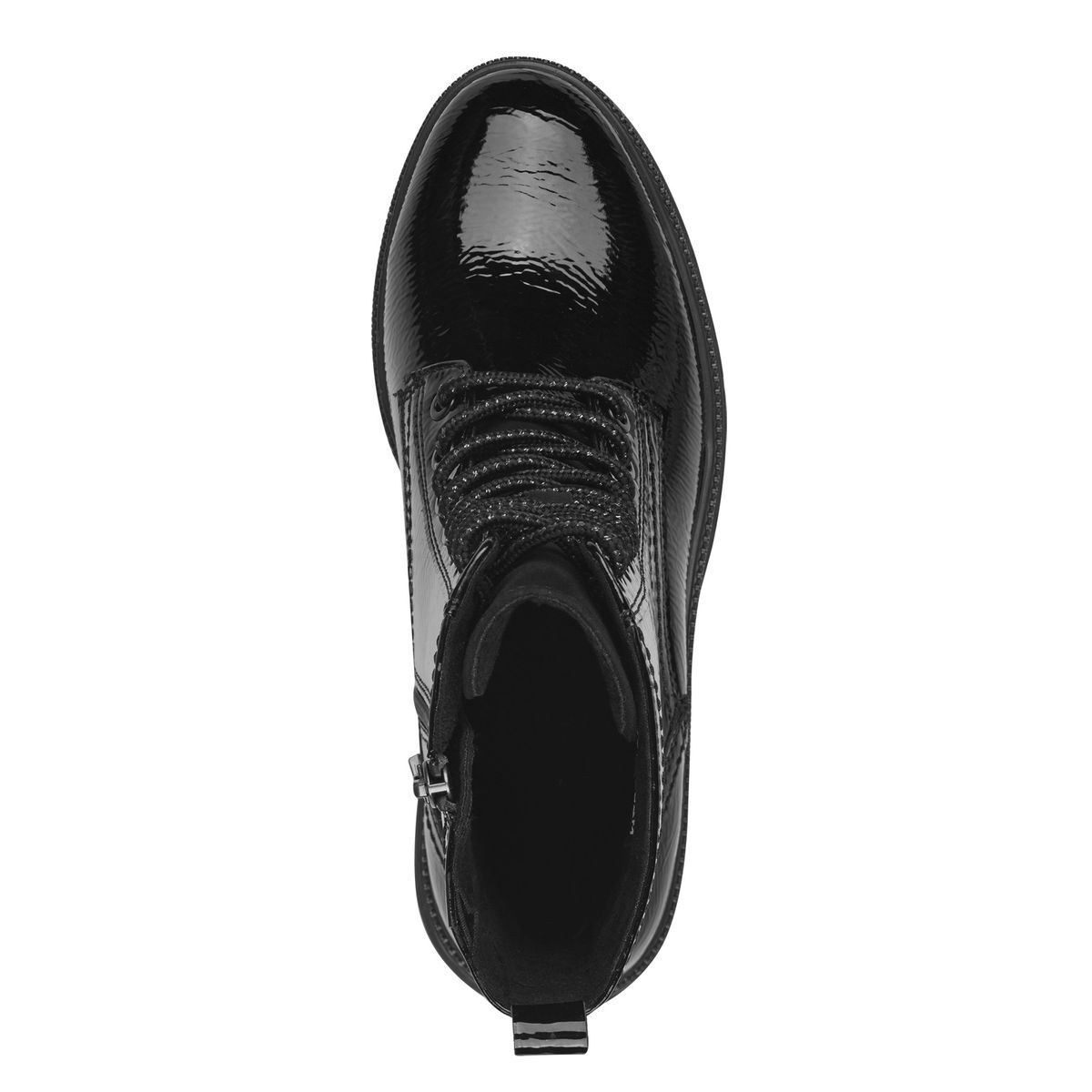 Bottine talon bloc noir laque, MARCO TOZZI