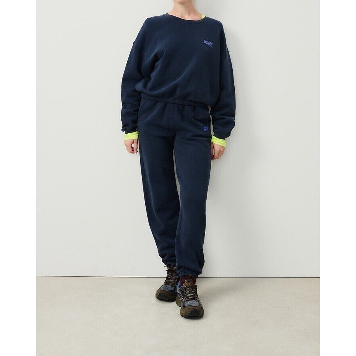 Sweat col rond IZUBIRD marine, AMERICAN VINTAGE