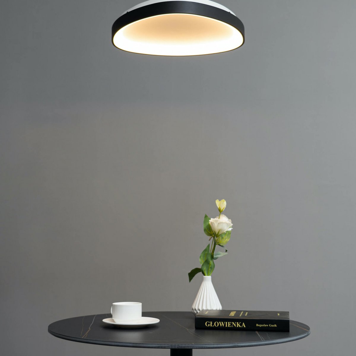 Plafonnier moderne et minimaliste - MESIANO noir, KOSILUM