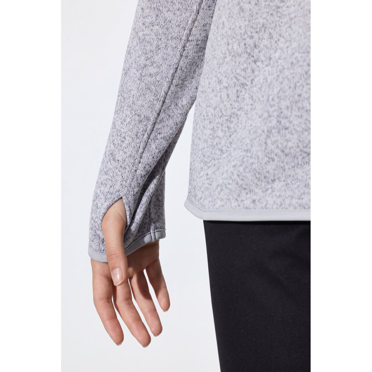 Veste en maille polaire gris clair, ULLA POPKEN