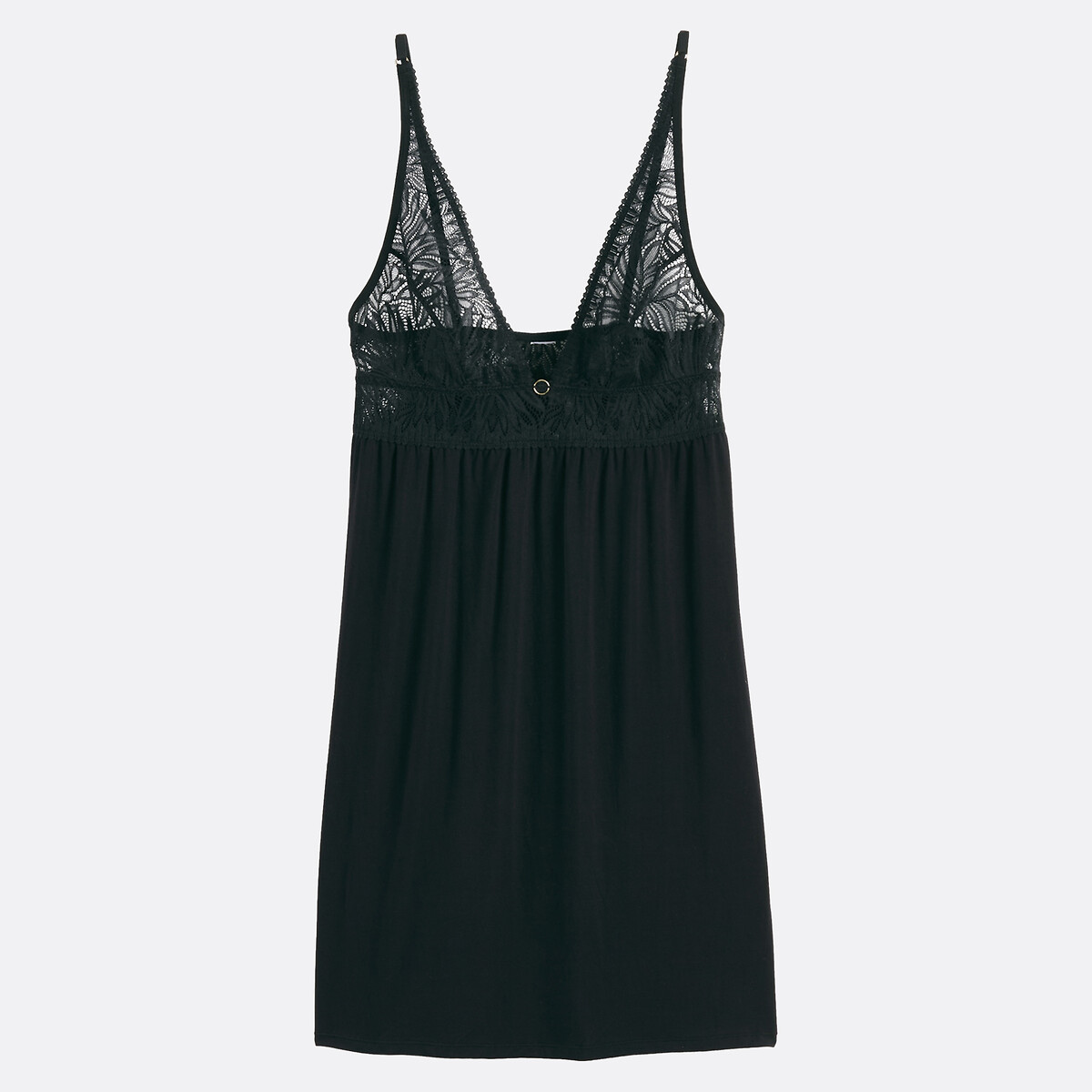 Nuisette à fines bretelles noir, LA REDOUTE COLLECTIONS