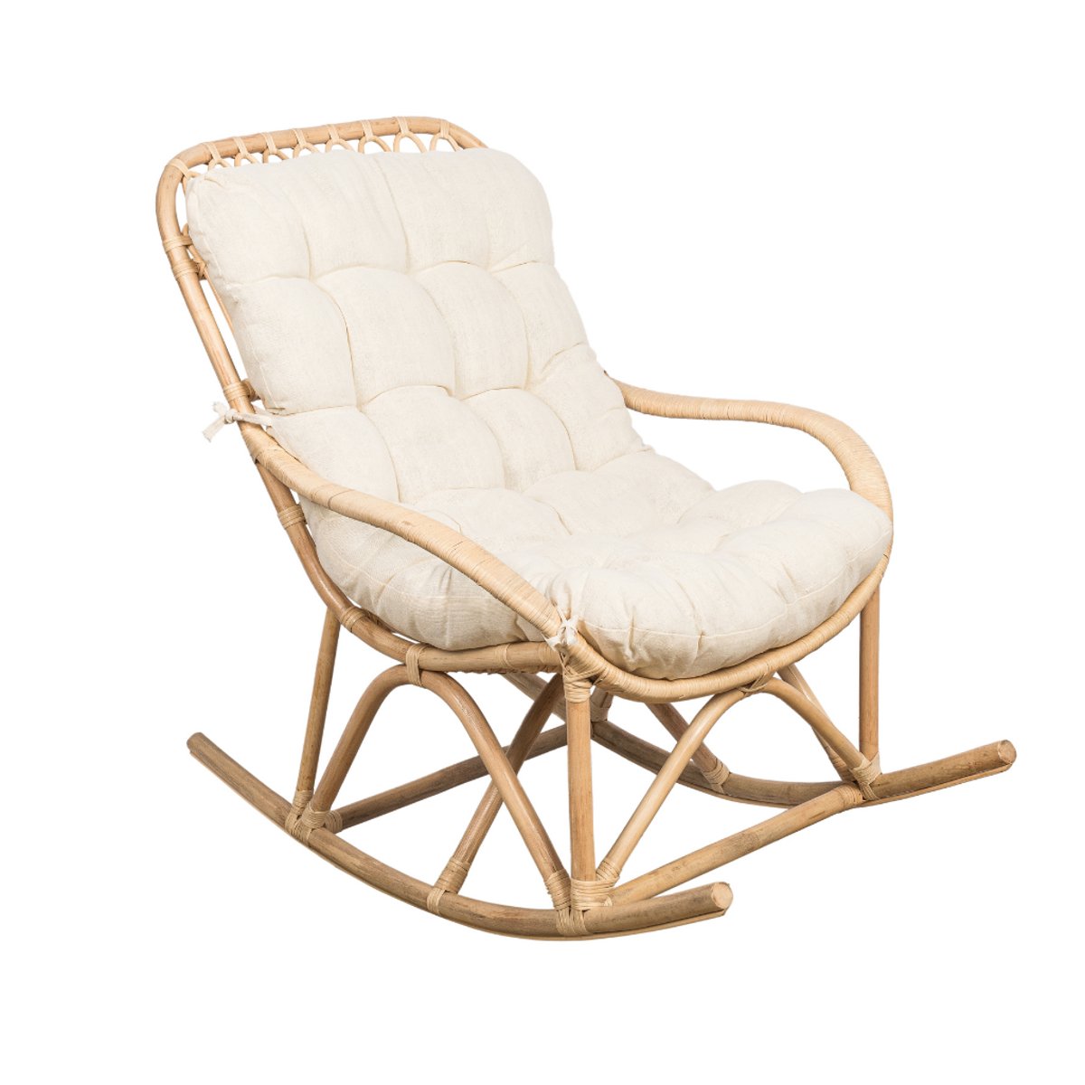Rocking chair en rotin naturel YASPER naturel, HYDILE