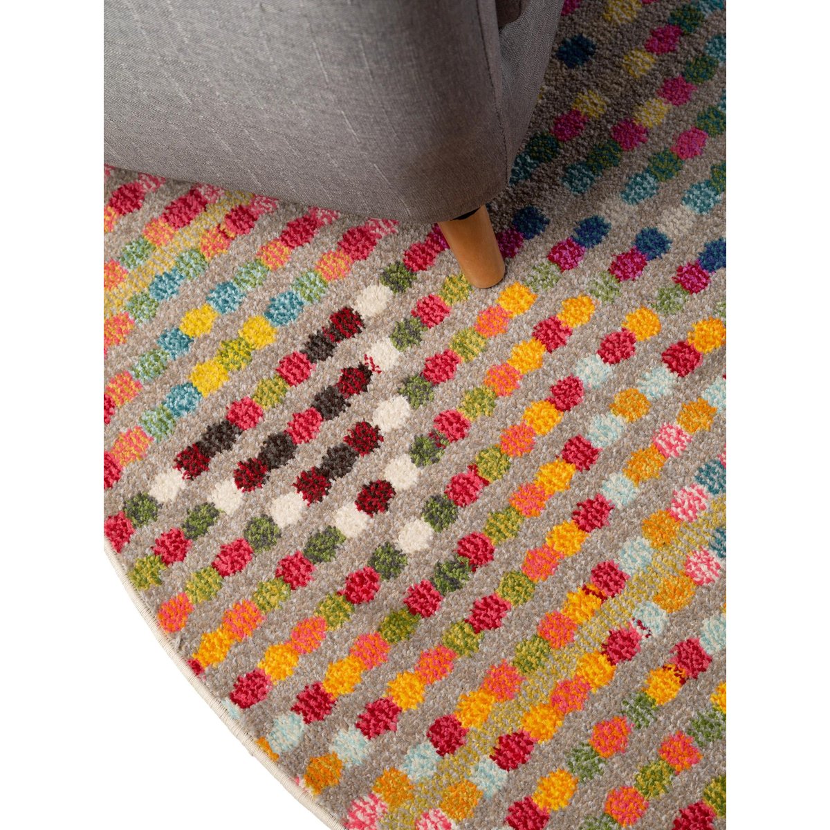Tapis rond CASA multicouleur, BENUTA