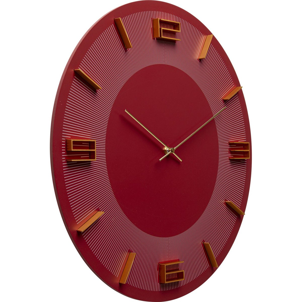 Horloge murale, LEONARDO rouge, KARE DESIGN