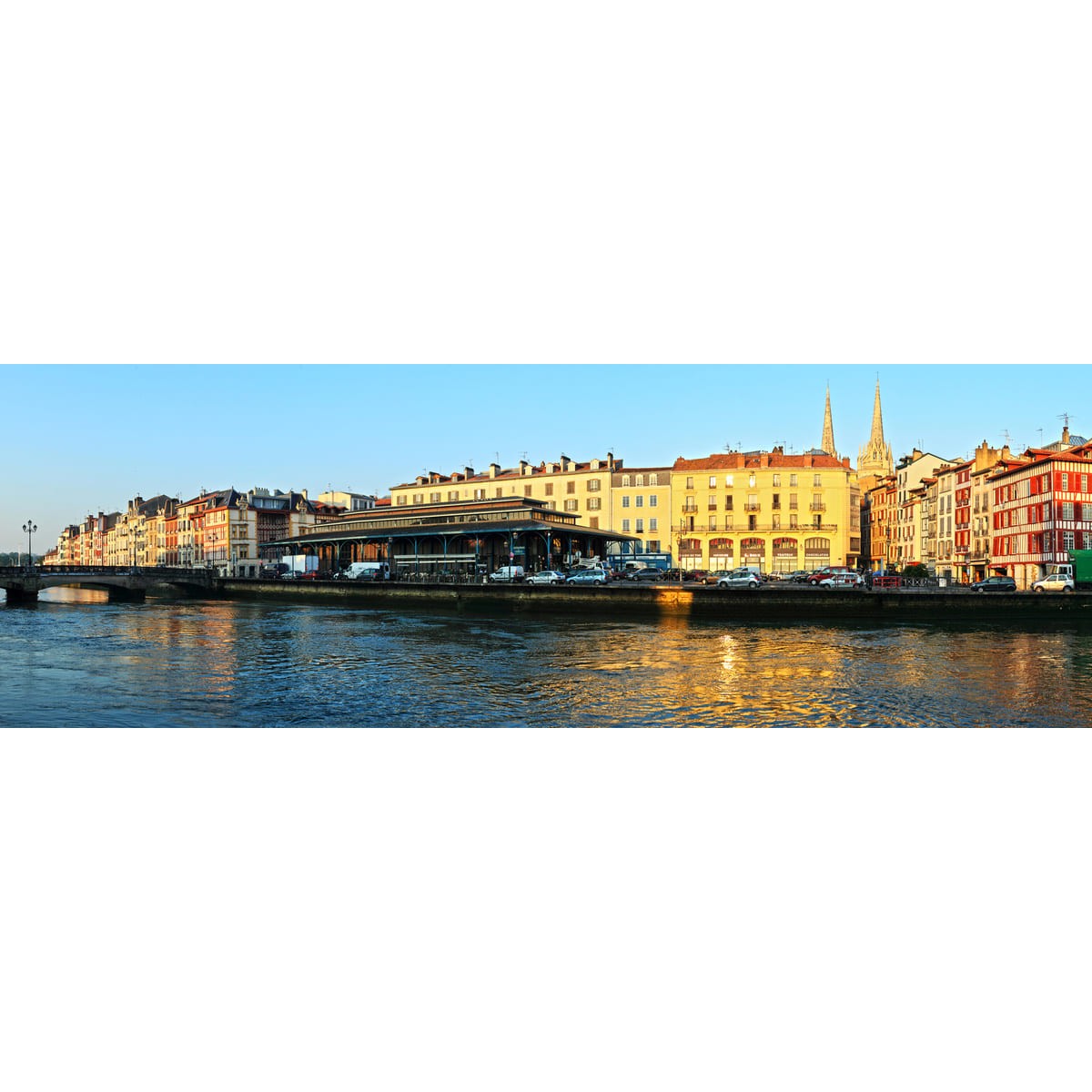 Tableau Mural Quai Bayonne CONTEMPORAIN URBAIN tableaux sur toile-multicolore, CEANOTHE