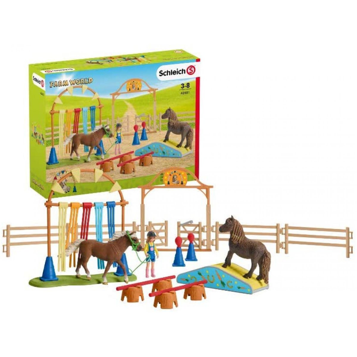 Entraînement d'agility pour poney couleur unique, SCHLEICH