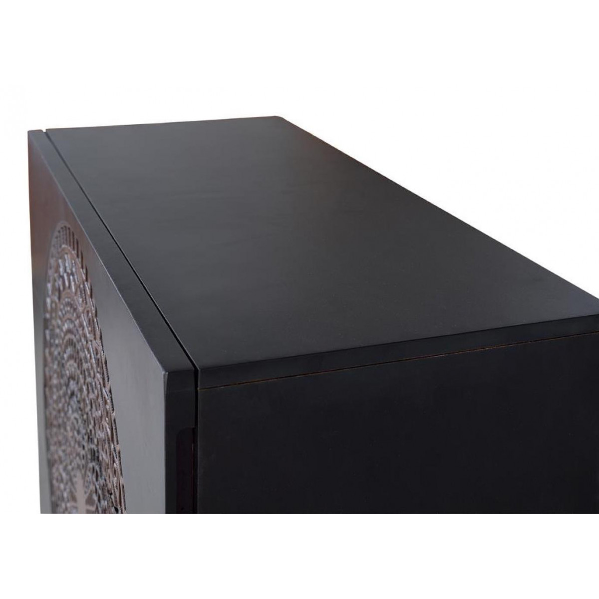 Commode 3 tiroirs - EBÉLINE noir, DECORATION D’AUTREFOIS