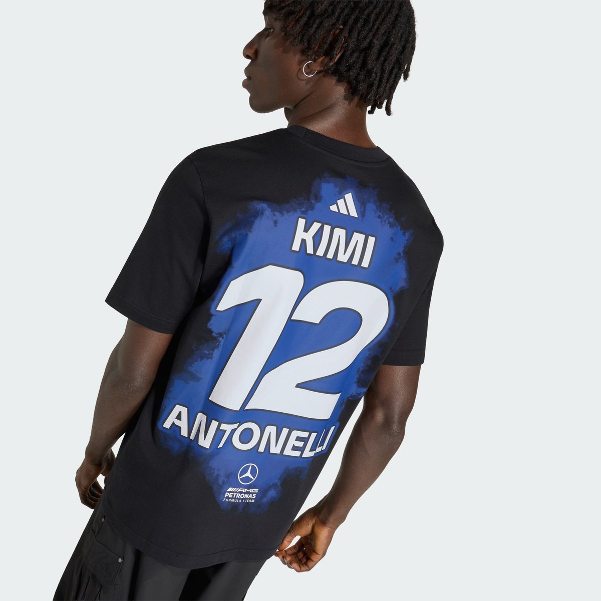 T-Shirt Mercedes - Amg Petronas Formula 1 Team Kimi Antonelli Name & Number black, adidas Performance