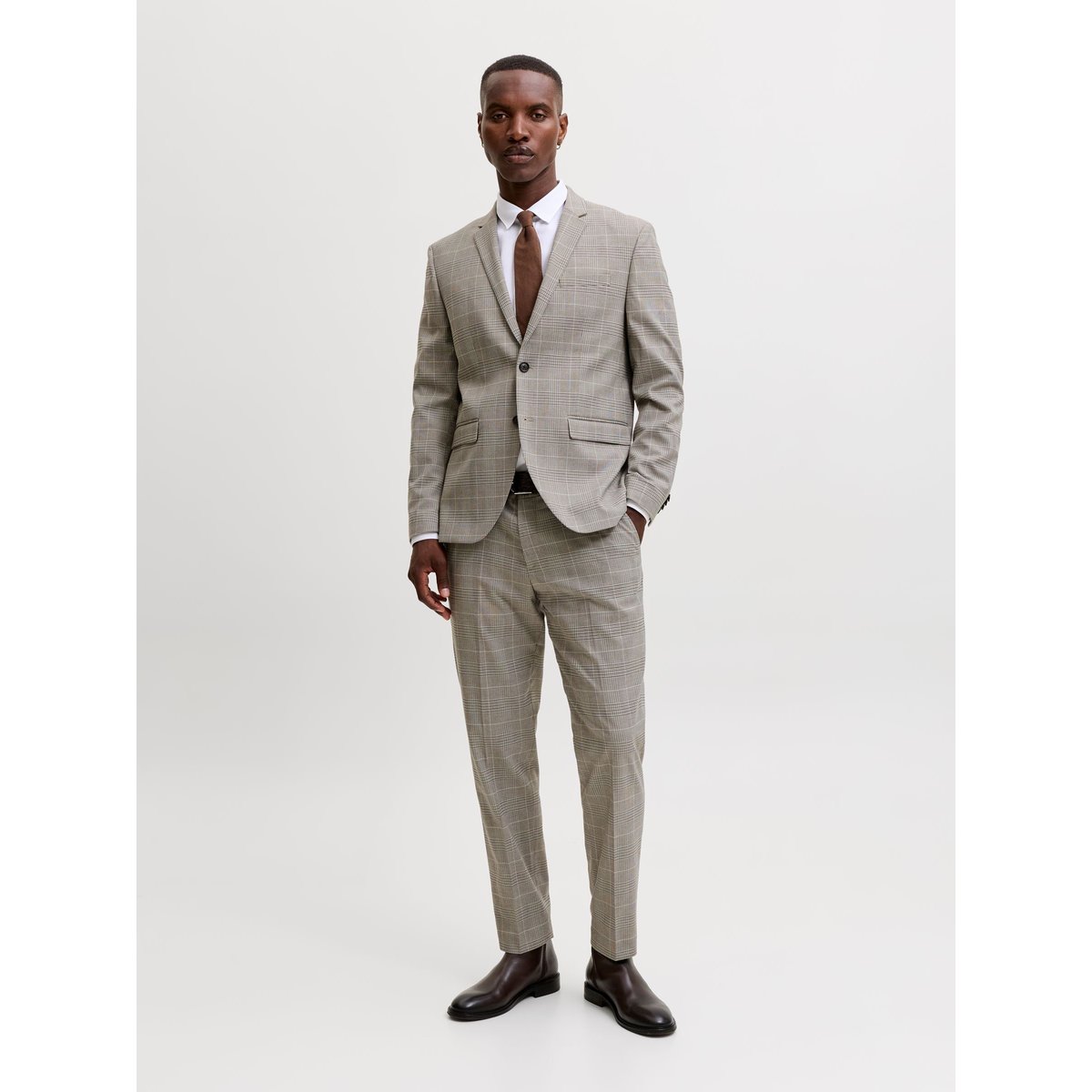 Blazer Croisé Et Pantalon De Tailleur jaune - plaza taupe 1, JACK & JONES