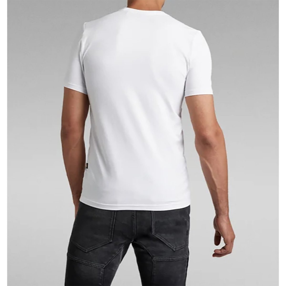 T-shirt coton biologique col rond blanc, G-Star RAW
