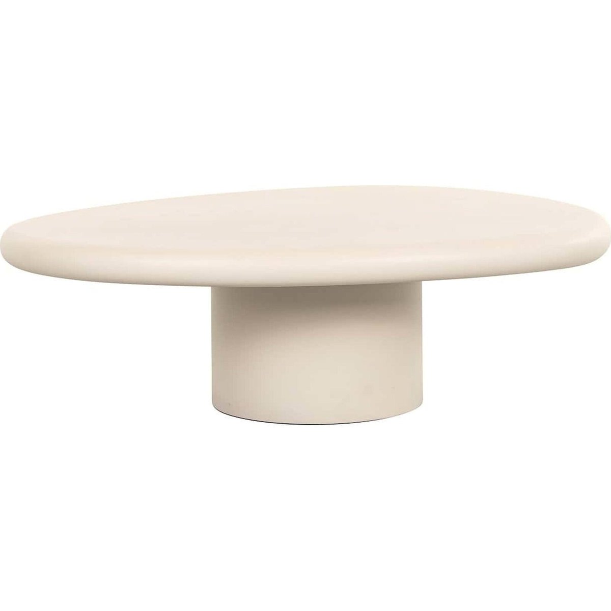 Table de café en bois Clayton beige doux, RECOLLECTION