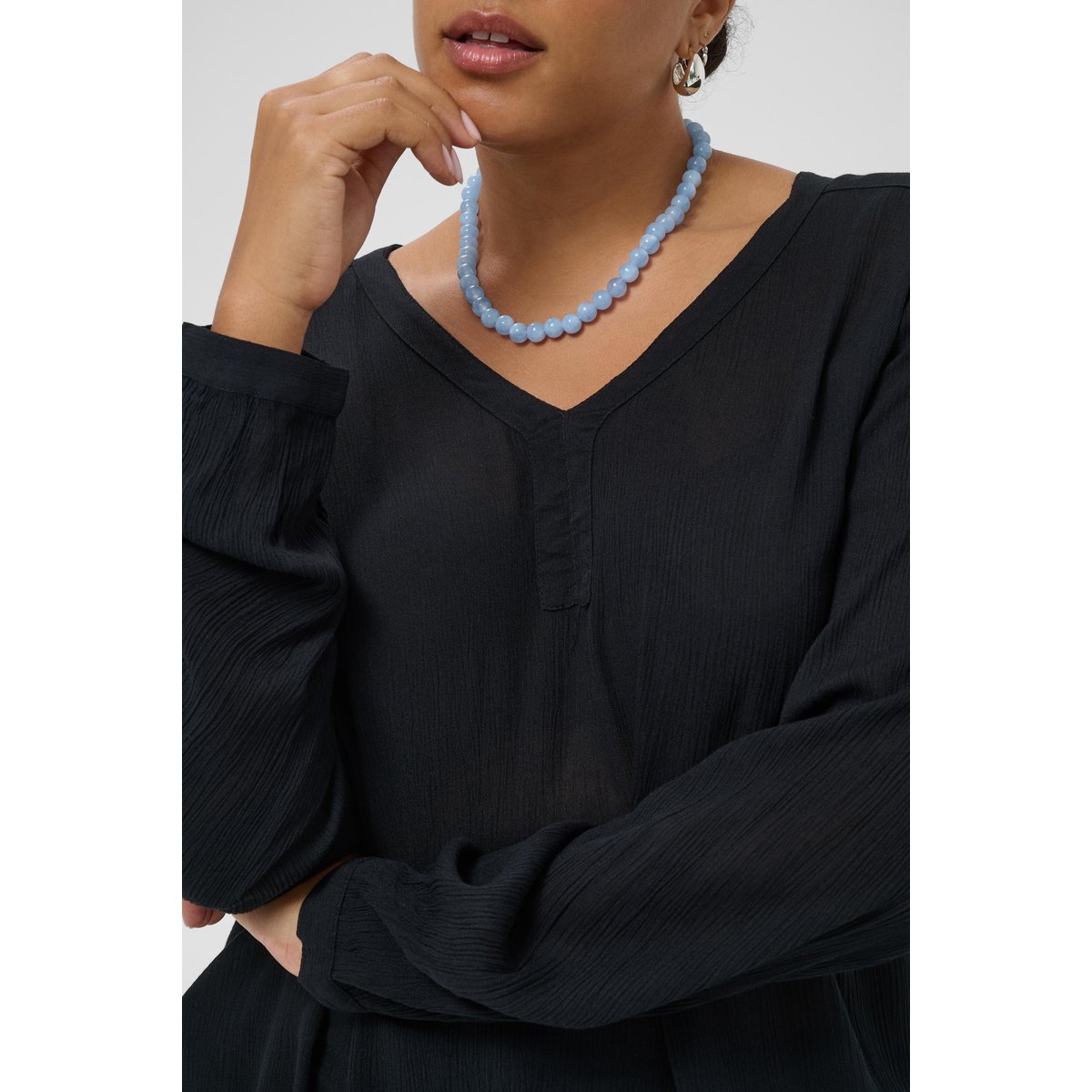 Tunique noir black deep, KAFFE CURVE