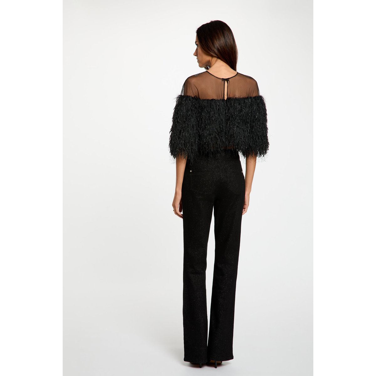 Blouse noir, MORGAN