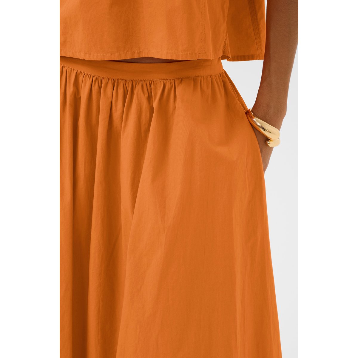 Jupe - tissage léger orange amberglow, SOAKED IN LUXURY