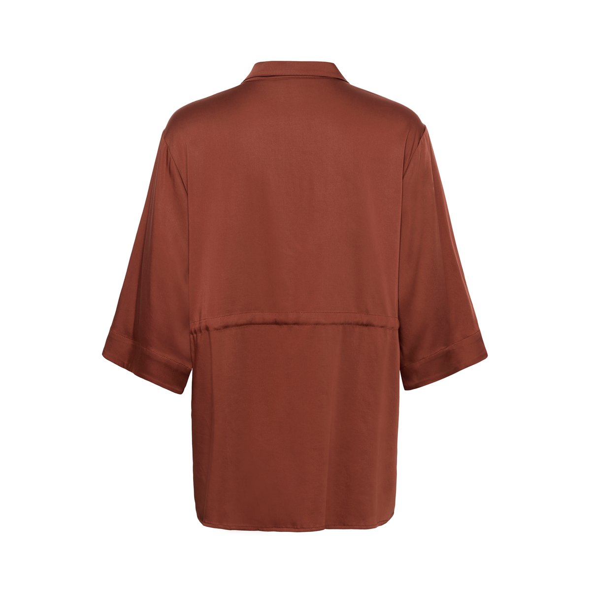 Chemise à manches longues marron brandy snifter, CREAM